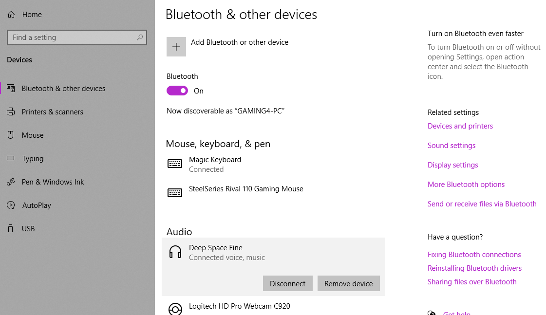 Completely uninstalling Bose bluetooth headset on Win10