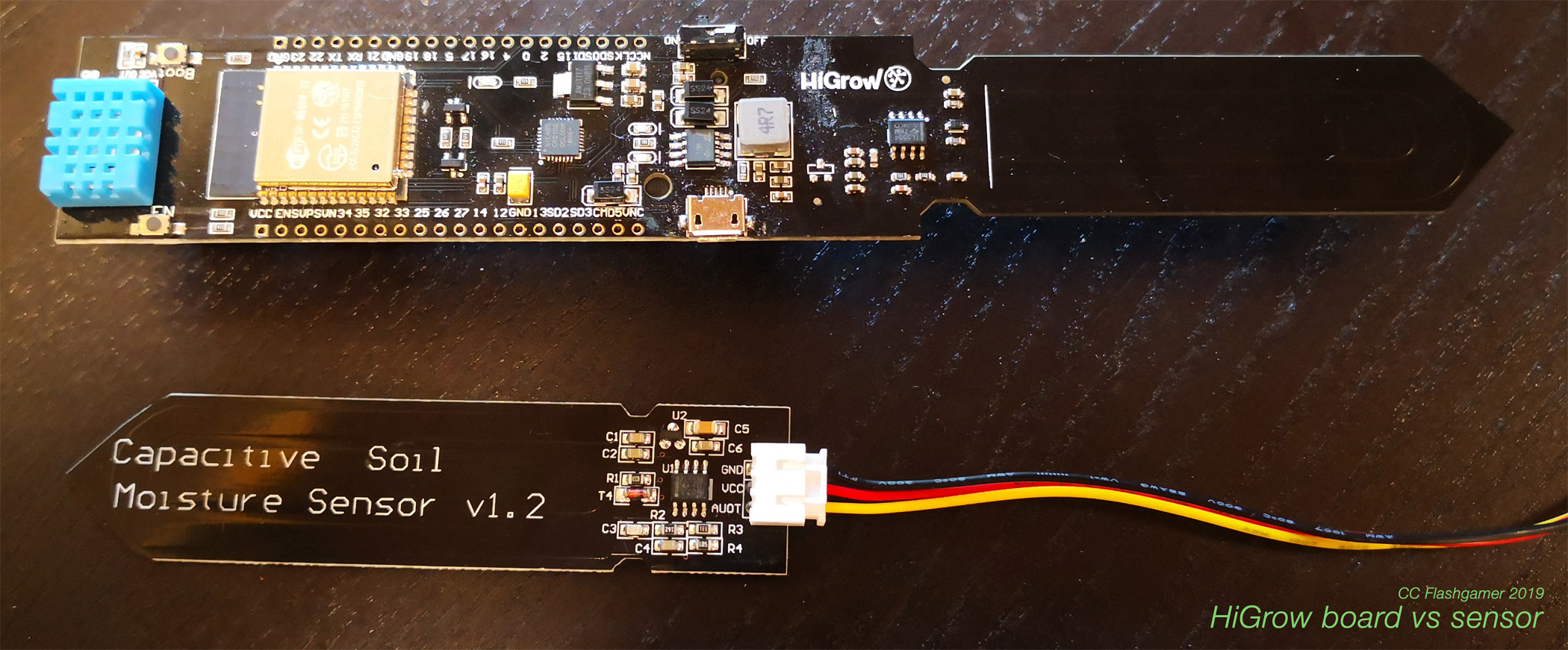 HiGrow board vs sensor board