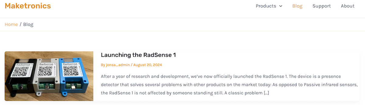 Article image for RadSense 1 launch, lessons learned, new tools